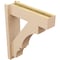 Ekena Millwork 5 1/2-in W x 18-in D x 22-in H Balboa Block Rough Cedar Woodgrain TimberThane Outlooker, Primed Tan OUTUR055X18X22BOA44RCPR - alternate 2